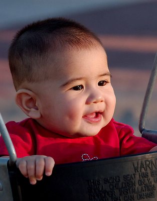 Jonah's First Swing