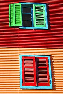 Windows in La Boca